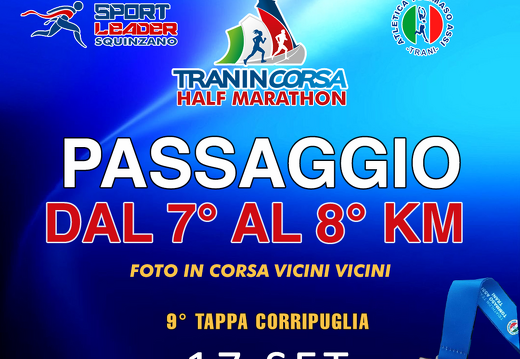 Passaggio dal 7° al 8° km.
