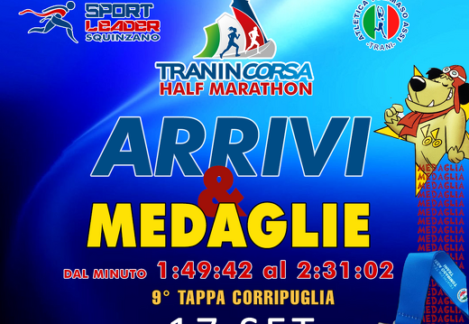 Arrivi / Medaglie dal minuto 01:49:42 al 02:31:02